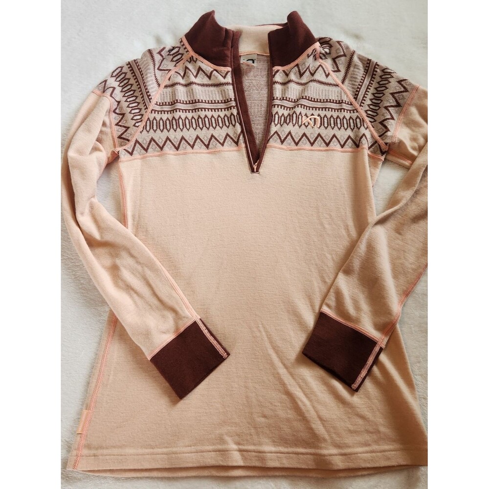 Kari Traa Half-Zip Baselayer Merino Wool Size L